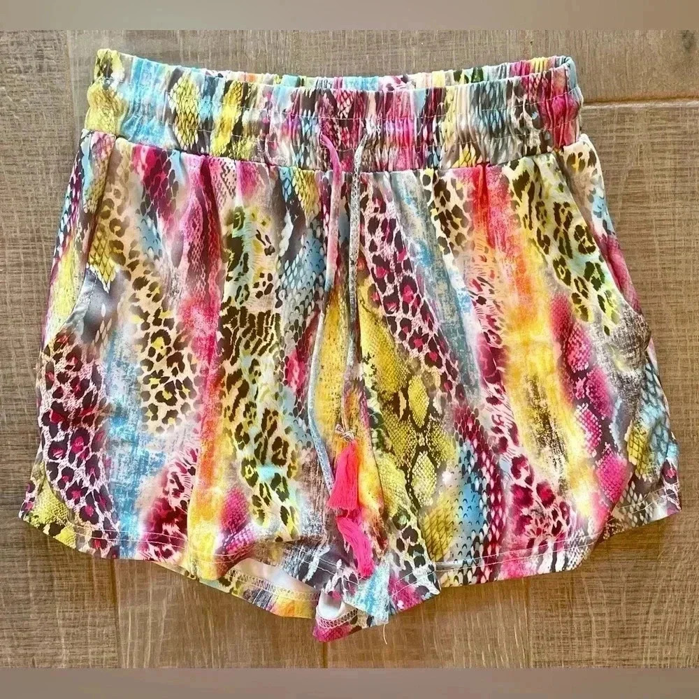 Colorful Animal Print Shorts